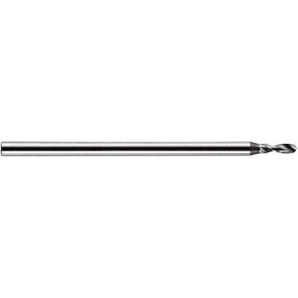 Accupro - 0.3mm Body Diam, 120°, 30mm OAL, Solid Carbide Spotting Drill - Exact Industrial Supply
