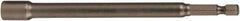 Wiha - 5/16" Magnetic Nutsetter - 1/4" Hex Drive, 12" OAL - Exact Industrial Supply
