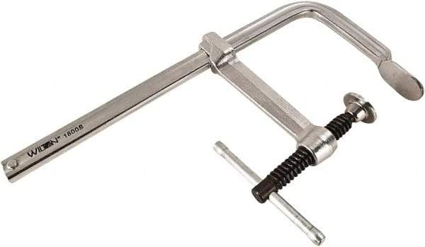 Wilton - 5-1/2" Deep Throat, 12" Max Capacity, Standard Sliding Arm Clamp - 1,800 Lb Clamping Pressure - Exact Industrial Supply