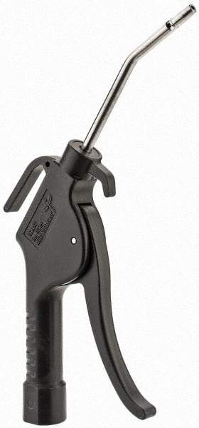 Value Collection - 160 Max psi Bent Fixed Safety Extension Tube Pistol Grip Blow Gun - 1/4 NPT, 4" Tube Length, Plastic - Exact Industrial Supply