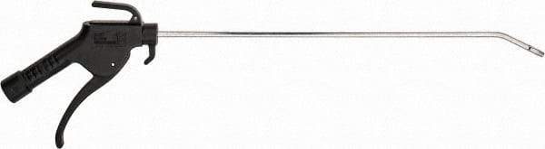 Value Collection - 160 Max psi Bent Fixed Safety Extension Tube Pistol Grip Blow Gun - 1/4 NPT, 14" Tube Length, Plastic - Exact Industrial Supply