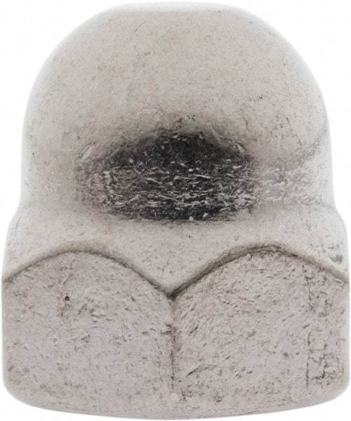 Value Collection - M20x2.5 Metric Coarse, 30mm Width Across Flats, Uncoated, Stainless Steel Acorn Nut - 34mm Overall Height, Austenitic A2, DIN 1587 - Exact Industrial Supply
