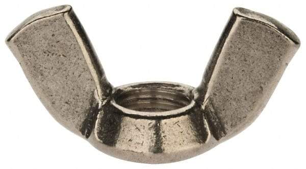 Value Collection - M10x1.50 Metric Coarse, Stainless Steel Standard Wing Nut - Grade 18-8, Austenitic Grade A2, 51mm Wing Span, 25mm Wing Span - Exact Industrial Supply