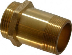 Value Collection - Brass Nipple - For Use with Fire Hose - Exact Industrial Supply