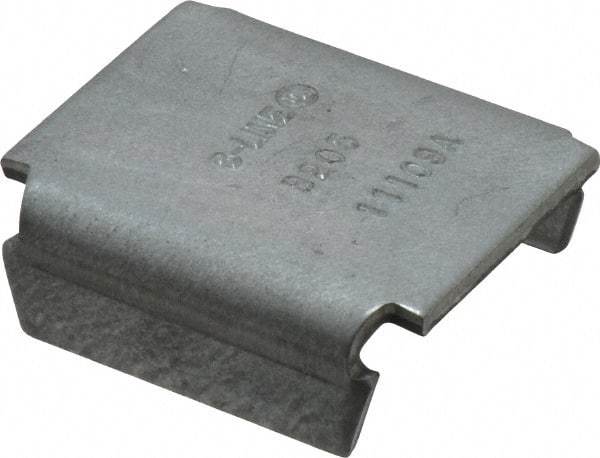 Cooper B-Line - Zinc Plated Carbon Steel Strut Channel End Cap - 1/2" Bolt, Used with Cooper B Line B22 Channel & Strut - Exact Industrial Supply