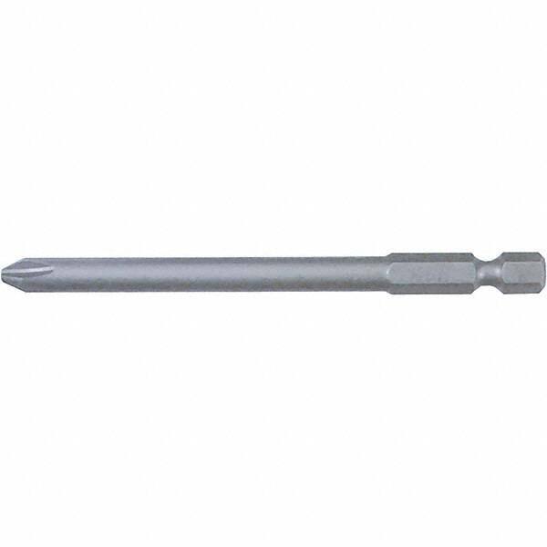 Wiha - #3 Power Bit - 1/4" Drive, 2-3/4" OAL - Exact Industrial Supply