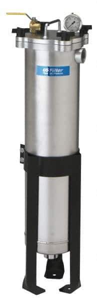 Pentair - 2 Inch, Aluminum, Bag Filter Housing - FNPT End Connection, 90 GPM Max Flow - Exact Industrial Supply