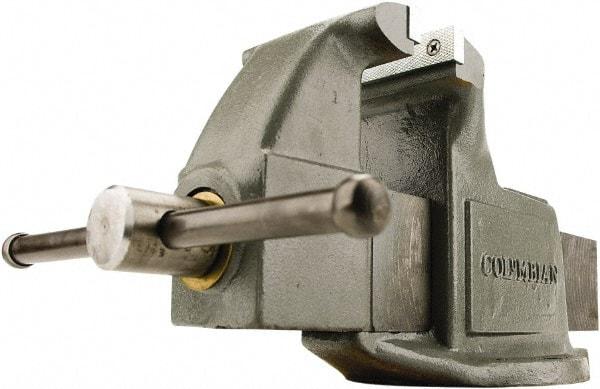 Wilton - 4" Jaw Width, 4" Opening Capacity, 2-1/4" Throat Depth, Steel Swivel Bench Vise - Bolt Down Base Attachment - Exact Industrial Supply