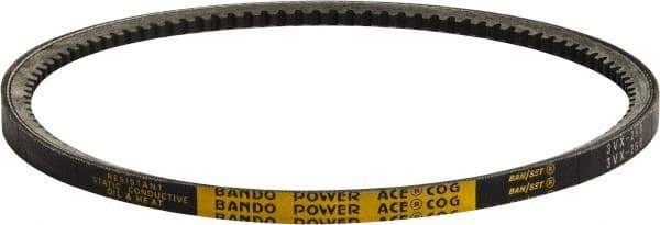 Bando - Section 3VX, 3/8" Wide, 53" Outside Length, V-Belt - Rubber Compound, Black, Narrow Cogged, No. 3VX530 - Exact Industrial Supply