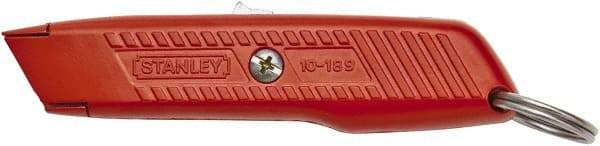 Stanley - Retractable Utility Knife - Orange Metal Handle, 1 Blade Included - Exact Industrial Supply