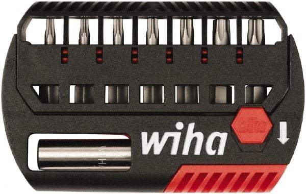 Wiha - 8 Piece, Bit Set - 5/32 to 1/4", 4 to 6mm Hex, Hex Point - Exact Industrial Supply