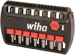 Wiha - 7 Piece, Bit Set - 5/32 to 1/4", 4 to 6mm Hex, Hex Point - Exact Industrial Supply