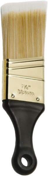Ability One - 3" Flat Synthetic Sash Brush - 1-1/2" Bristle Length, 3" Short Handle - Exact Industrial Supply