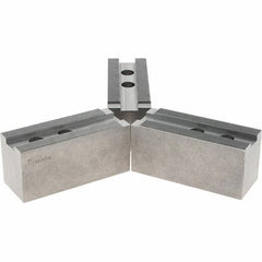 Abbott Workholding Products - 1.5mm x 60° Serrated Attachment, Square Soft Lathe Chuck Jaw - 3 Jaws, Steel, 1.6929" Btw Mount Hole Ctrs, 6-1/2" Long x 2-1/2" Wide x 3" High, 1.0039" Groove, 0.7874" & 20mm Fastener - Exact Industrial Supply