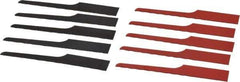 Value Collection - 10 Piece, 4" Long, Steel Reciprocating Saw Blade Set - 24 to 32 Teeth per Inch - Exact Industrial Supply