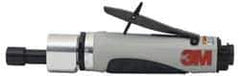 3M - 1/4" Collet, Straight Handle, Air Straight Die Grinder - 8,000 RPM, Directional Exhaust, 35 CFM, 1 hp, 90 psi, 1/4 NPT Inlet - Exact Industrial Supply