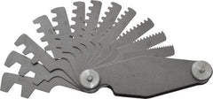 Value Collection - 12 Leaf, 2 to 20mm Pitch Range, Screw Pitch Gage - 30° Thread Angle - Exact Industrial Supply