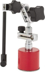 Value Collection - 30mm Wide x 1" High Magnetic Indicator Base with Holders - 1-3/16" Base Diam - Exact Industrial Supply