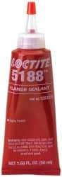 Loctite - 50 mL Tube Red Polyurethane Joint Sealant - -65 to 300°F Operating Temp, 24 hr Full Cure Time, Series 5188 - Exact Industrial Supply