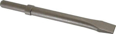 PRO-SOURCE - 25" Head Width, 10.2" OAL, 0" Shank Diam, Flat Chisel - Round Shank, Alloy Steel - Exact Industrial Supply