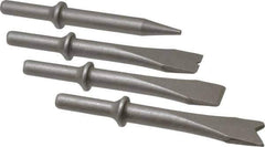PRO-SOURCE - 5" OAL, 1-1/8" Shank Diam, Chisel Set - Round Drive, Round Shank, Alloy Steel - Exact Industrial Supply