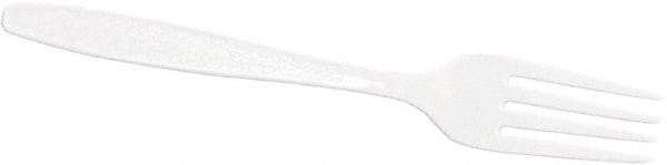 Solo - Solo Guildware Heavyweight Plastic Forks - White - Exact Industrial Supply