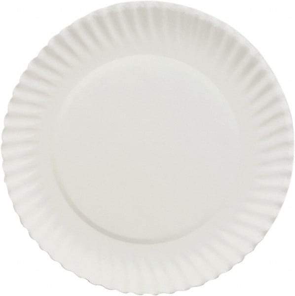 AJM Packaging Corporation - Paper Plates, 6" - White - Exact Industrial Supply
