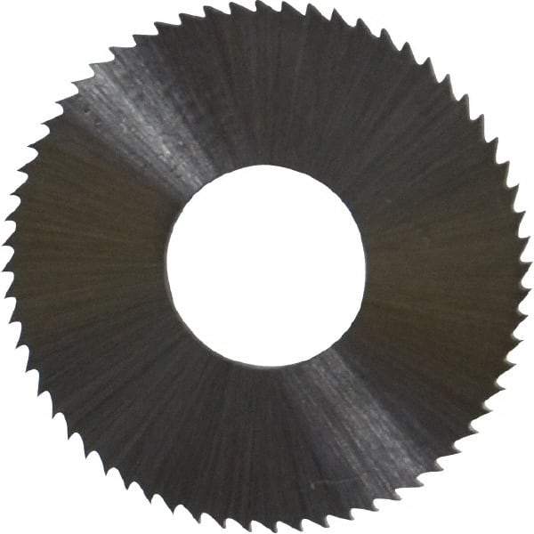 Controx - 1" Diam x 0.0313" Blade Thickness x 3/8" Arbor Hole Diam, 64 Tooth Slitting & Slotting Saw - Arbor Connection, Right Hand, Uncoated, M2 High Speed Steel, Concave Ground - Exact Industrial Supply