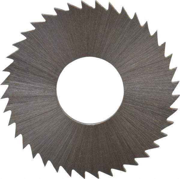 Controx - 1" Diam x 1/16" Blade Thickness x 3/8" Arbor Hole Diam, 40 Tooth Slitting and Slotting Saw - Arbor Connection, Right Hand, Uncoated, Cobalt, Concave Ground, Contains Keyway - Exact Industrial Supply