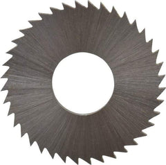 Controx - 1" Diam x 1/16" Blade Thickness x 3/8" Arbor Hole Diam, 40 Tooth Slitting and Slotting Saw - Arbor Connection, Right Hand, Uncoated, Cobalt, Concave Ground, Contains Keyway - Exact Industrial Supply
