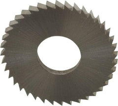 Controx - 1" Diam x 0.0781" Blade Thickness x 3/8" Arbor Hole Diam, 40 Tooth Slitting and Slotting Saw - Arbor Connection, Right Hand, Uncoated, Cobalt, Concave Ground, Contains Keyway - Exact Industrial Supply