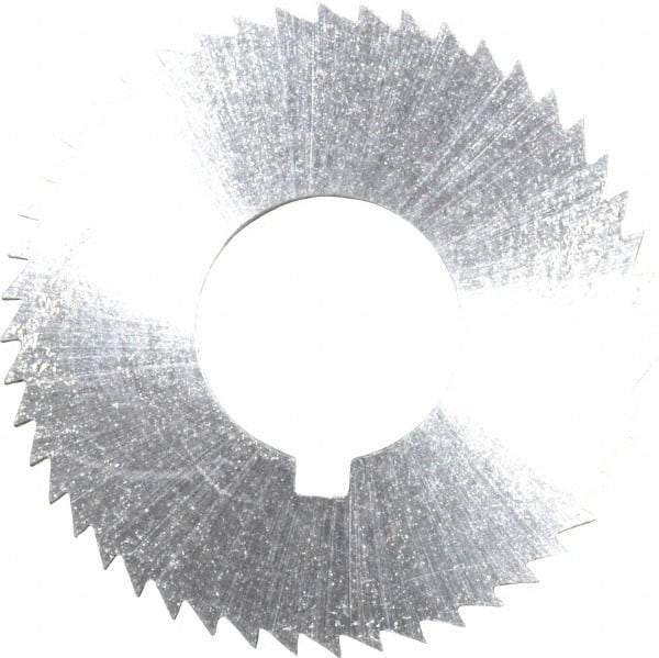 Controx - 1-1/4" Diam x 1/16" Blade Thickness x 1/2" Arbor Hole Diam, 48 Tooth Slitting and Slotting Saw - Arbor Connection, Right Hand, Uncoated, Cobalt, Concave Ground, Contains Keyway - Exact Industrial Supply
