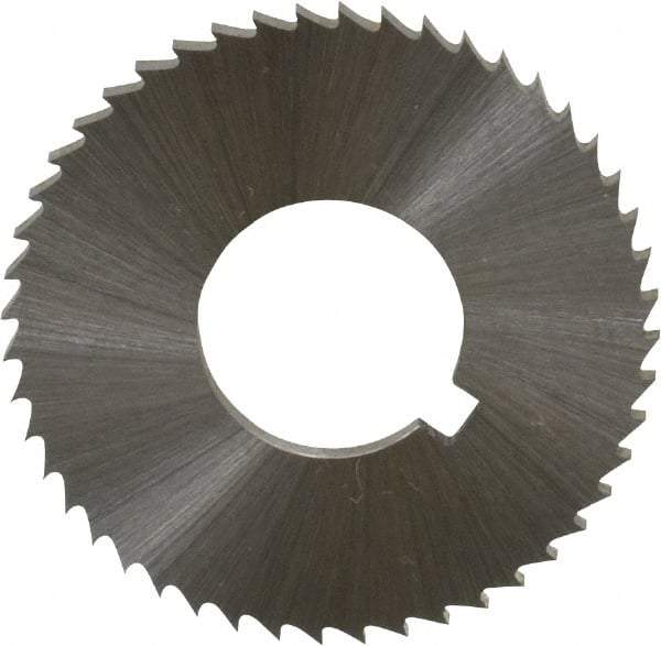 Controx - 1-1/4" Diam x 0.0781" Blade Thickness x 1/2" Arbor Hole Diam, 48 Tooth Slitting and Slotting Saw - Arbor Connection, Right Hand, Uncoated, Cobalt, Concave Ground, Contains Keyway - Exact Industrial Supply