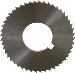 Controx - 1-1/4" Diam x 0.0781" Blade Thickness x 1/2" Arbor Hole Diam, 48 Tooth Slitting and Slotting Saw - Arbor Connection, Right Hand, Uncoated, Cobalt, Concave Ground, Contains Keyway - Exact Industrial Supply