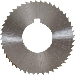 Controx - 1-1/4" Diam x 0.0938" Blade Thickness x 1/2" Arbor Hole Diam, 48 Tooth Slitting and Slotting Saw - Arbor Connection, Right Hand, Uncoated, Cobalt, Concave Ground, Contains Keyway - Exact Industrial Supply