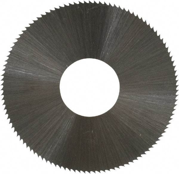 Controx - 1-1/2" Diam x 0.012" Blade Thickness x 1/2" Arbor Hole Diam, 110 Tooth Slitting and Slotting Saw - Arbor Connection, Right Hand, Uncoated, High Speed Steel, Concave Ground - Exact Industrial Supply
