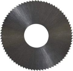 Controx - 1-1/2" Diam x 0.0156" Blade Thickness x 1/2" Arbor Hole Diam, 80 Tooth Slitting and Slotting Saw - Arbor Connection, Right Hand, Uncoated, High Speed Steel, Concave Ground - Exact Industrial Supply
