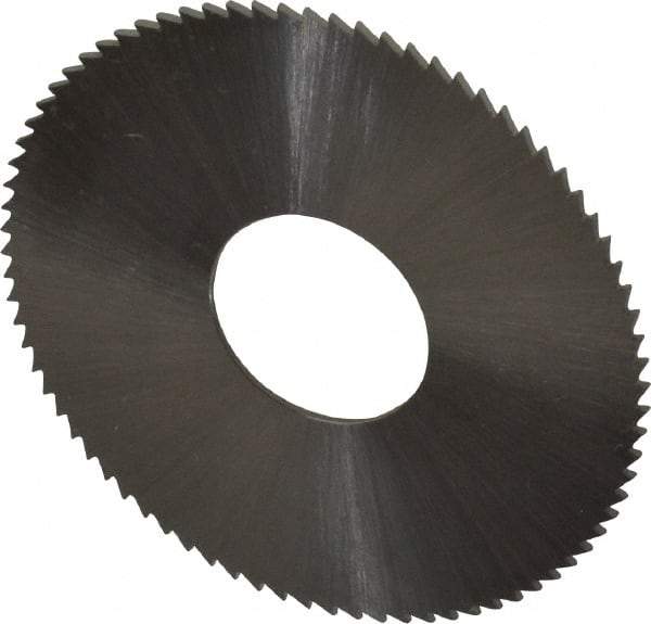 Controx - 1-1/2" Diam x 0.025" Blade Thickness x 1/2" Arbor Hole Diam, 80 Tooth Slitting & Slotting Saw - Arbor Connection, Right Hand, Uncoated, M2 High Speed Steel, Concave Ground - Exact Industrial Supply