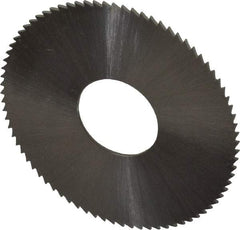 Controx - 1-1/2" Diam x 0.025" Blade Thickness x 1/2" Arbor Hole Diam, 80 Tooth Slitting & Slotting Saw - Arbor Connection, Right Hand, Uncoated, M2 High Speed Steel, Concave Ground - Exact Industrial Supply