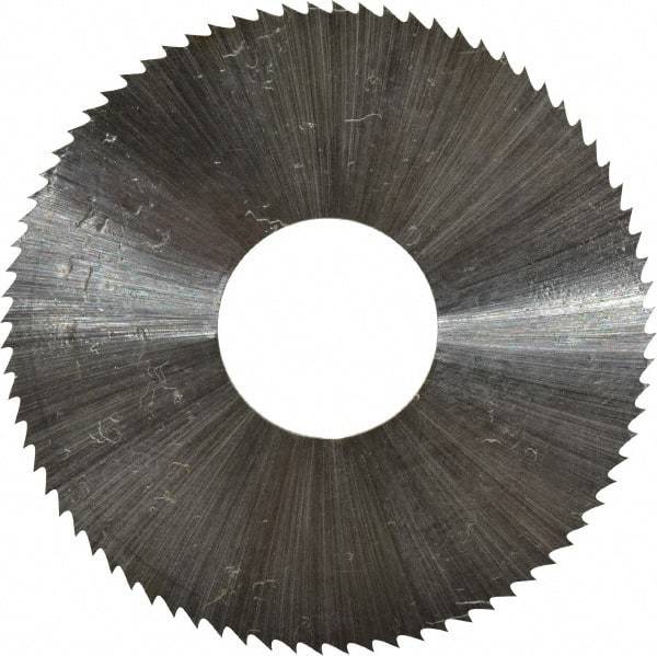 Controx - 1-1/2" Diam x 0.0313" Blade Thickness x 1/2" Arbor Hole Diam, 80 Tooth Slitting & Slotting Saw - Arbor Connection, Right Hand, Uncoated, M2 High Speed Steel, Concave Ground - Exact Industrial Supply