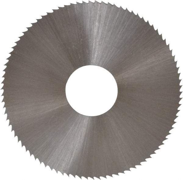 Controx - 1-3/4" Diam x 0.018" Blade Thickness x 1/2" Arbor Hole Diam, 90 Tooth Slitting and Slotting Saw - Arbor Connection, Right Hand, Uncoated, High Speed Steel, Concave Ground - Exact Industrial Supply