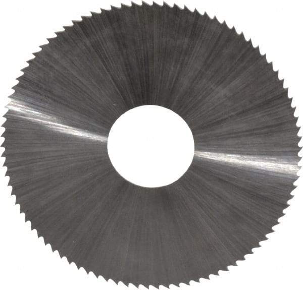 Controx - 1-3/4" Diam x 0.02" Blade Thickness x 1/2" Arbor Hole Diam, 90 Tooth Slitting and Slotting Saw - Arbor Connection, Right Hand, Uncoated, High Speed Steel, Concave Ground - Exact Industrial Supply