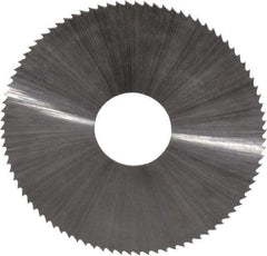 Controx - 1-3/4" Diam x 0.02" Blade Thickness x 1/2" Arbor Hole Diam, 90 Tooth Slitting and Slotting Saw - Arbor Connection, Right Hand, Uncoated, High Speed Steel, Concave Ground - Exact Industrial Supply