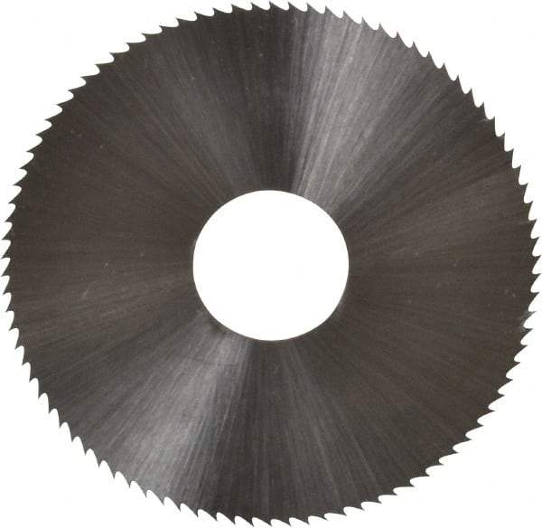 Controx - 1-3/4" Diam x 0.025" Blade Thickness x 1/2" Arbor Hole Diam, 90 Tooth Slitting & Slotting Saw - Arbor Connection, Right Hand, Uncoated, M2 High Speed Steel, Concave Ground - Exact Industrial Supply