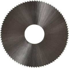 Controx - 1-3/4" Diam x 0.025" Blade Thickness x 1/2" Arbor Hole Diam, 90 Tooth Slitting & Slotting Saw - Arbor Connection, Right Hand, Uncoated, M2 High Speed Steel, Concave Ground - Exact Industrial Supply
