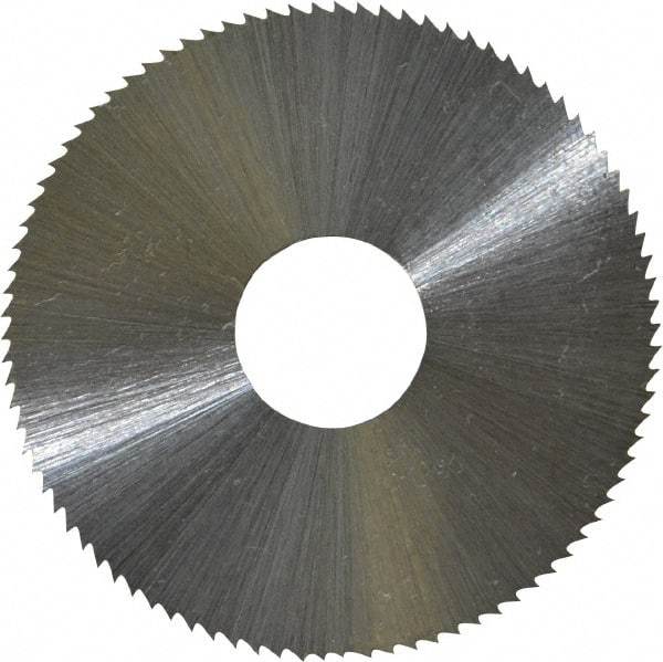 Controx - 1-3/4" Diam x 0.0313" Blade Thickness x 1/2" Arbor Hole Diam, 90 Tooth Slitting & Slotting Saw - Arbor Connection, Right Hand, Uncoated, M2 High Speed Steel, Concave Ground - Exact Industrial Supply