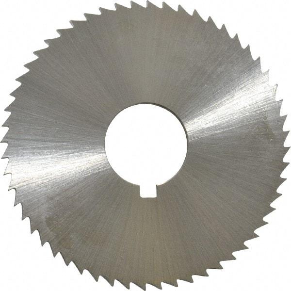 Controx - 1-3/4" Diam x 0.0781" Blade Thickness x 1/2" Arbor Hole Diam, 56 Tooth Slitting and Slotting Saw - Arbor Connection, Right Hand, Uncoated, Cobalt, Concave Ground, Contains Keyway - Exact Industrial Supply