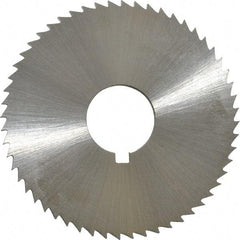Controx - 1-3/4" Diam x 0.0781" Blade Thickness x 1/2" Arbor Hole Diam, 56 Tooth Slitting and Slotting Saw - Arbor Connection, Right Hand, Uncoated, Cobalt, Concave Ground, Contains Keyway - Exact Industrial Supply