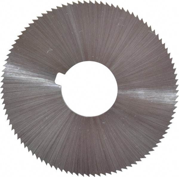 Controx - 1-3/4" Diam x 0.0938" Blade Thickness x 1/2" Arbor Hole Diam, 56 Tooth Slitting and Slotting Saw - Arbor Connection, Right Hand, Uncoated, Cobalt, Concave Ground, Contains Keyway - Exact Industrial Supply