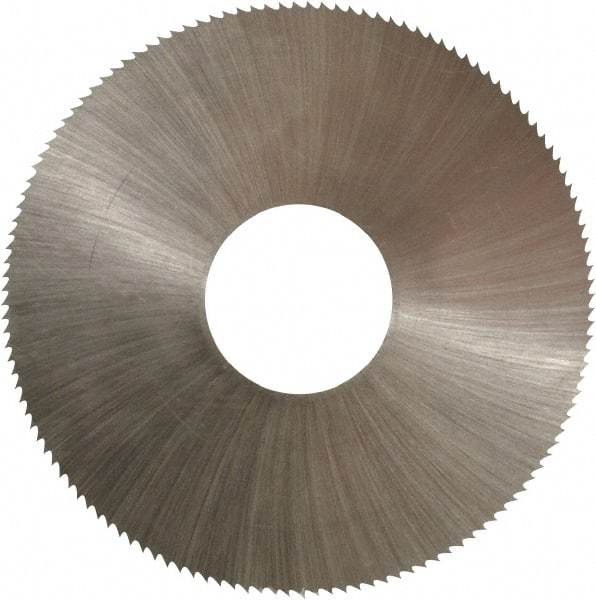 Controx - 2" Diam x 0.014" Blade Thickness x 5/8" Arbor Hole Diam, 132 Tooth Slitting and Slotting Saw - Arbor Connection, Right Hand, Uncoated, High Speed Steel, Concave Ground - Exact Industrial Supply